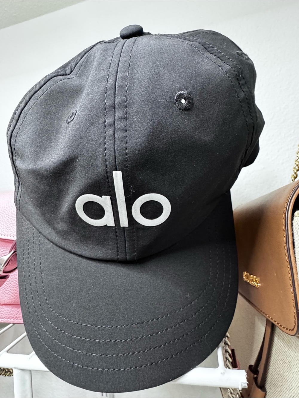 ALO Yoga Kids Black Logo Cap